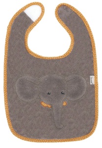 Sterntaler, Sterntaler Plastik-Klettlätzchen Eddy grau, Sterntaler Lätzchen , 7052211 Eddy , Grau , Textil , Elefant , 26x0.5 cm , 004910245201