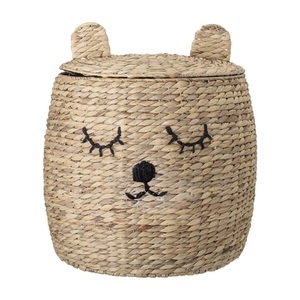 Bloomingville, Bloomingville Aufbewahrungskorb Bär, Korb Ourson faser beige / mit Deckel - Bloomingville beige en faser