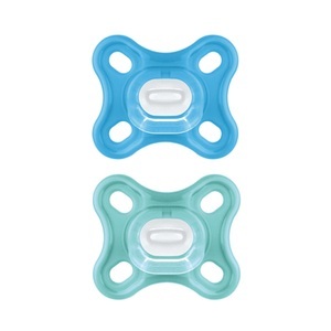 MAM, MAM Schnuller Comfort Silikon, 0+ Monate, 2 Stk, blau + türkis, 