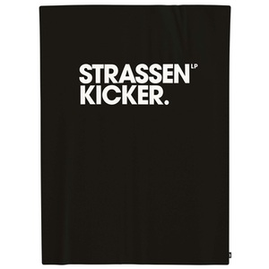 HERDING, HERDING WellsoftDecke Strassenkicker schwarz-weiß 150 x 200 cm, Herding Wohndecke »Strassenkicker«, samtweiche Wellsoft-Decke, Kuscheldecke