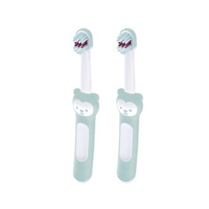 MAM, MAM Baby-Zahnbürste Baby's Brush 6+ Mon., 2 Stk, türkis, 