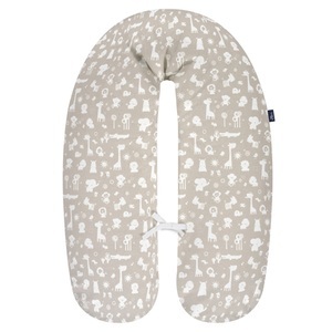 Alvi, Alvi® Stillkissen mit Bezug Zootiere taupe, 