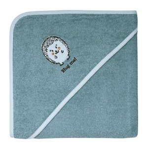 WÖRNER, WÖRNER SÜDFROTTIER Kapuzenbadetuch Igel blau, 