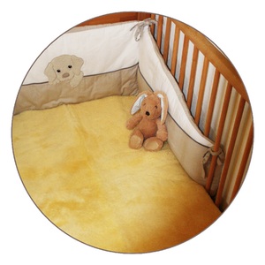 Heitmann, Heitmann Lammfell-Betteinlage für Kinderbetten gold-beige, 