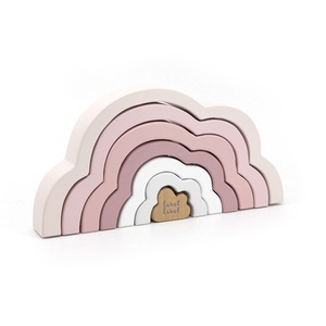 Label-Label, Label-Label - Rainbow Puzzle Cloud - Pink, 