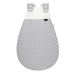 Alvi, Alvi® Schlafsack BABY-MÄXCHEN® TENCEL® AUßENSACK - STARS in silbergrau in Gr. 68/74, 