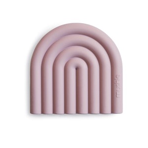 Mushie, mushie Beißring Regenbogen, Mauve, 