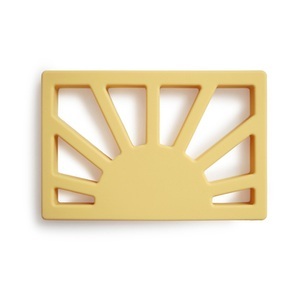 Mushie, mushie Beißring Sonne, Muted Yellow, 