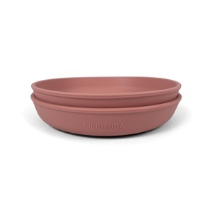 FILIBABBA, Filibabba Silikon Teller 2er-Pack - Rose, 