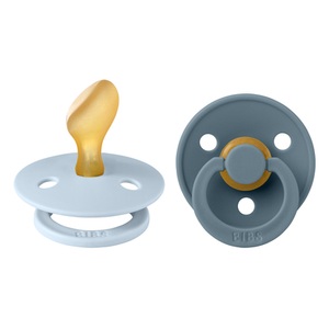 BIBS, BIBS® Schnuller Colour Anatomischer Sauger Baby Blue & Petrol 6-18 Monate, 2 Stk., Bibs Anatomischer Sauger Petrol-Blau 6-16 Monate