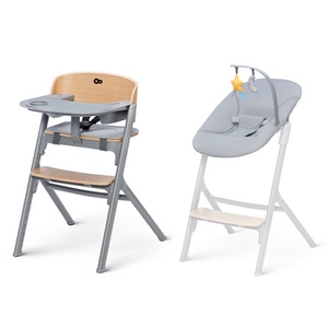Kinderkraft, Kinderkraft Hochstuhl LIVY mit Babywippe CALMEE oak, 