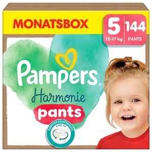 Pampers, Pampers Harmonie Pants Gr. 5, 12-17 kg, Monatsbox (1x144 Windeln), Pampers Windeln Harmonie Pants Junior Grösse 5