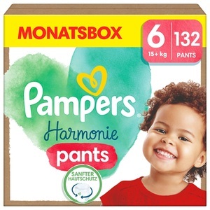 Pampers, Pampers Harmonie Pants Gr. 6, 15 kg+, Monatsbox (1x132 Windeln), Pampers - Harmonie Pants Grösse 6, Monatsbox, 132STK