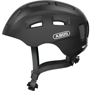 ABUS, Abus Youn-I 2.0 Velohelm schwarz, ABUS Velohelm Kinder Youn-I 2.0 - Velvet Black (Grösse: M (52-57 cm))