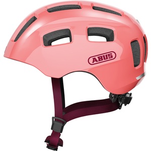 ABUS, Abus Youn-I 2.0 Velohelm koralle, ABUS Velohelm Kinder Youn-I 2.0 - Living Coral (Grösse: M (52-57 cm))