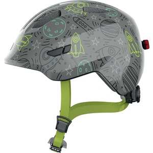 ABUS, ABUS Smiley 3.0 LED Helm Kinder grau 2022 S | 45-50cm Kinderhelme, ABUS SMILEY 3.0 LED Helm