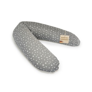 PICBEAR, pic Bear Stillkissen Premium 194 cm extra soft Sterne grau-weiß, 