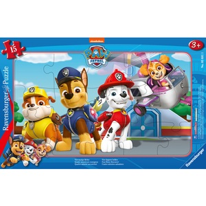 Ravensburger, Kinderpuzzle Vier mutige Retter, Ravensburger Kinderpuzzle 05681 - Vier mutige Retter - 15 Teile PAW Patrol Rahmenpuzzle für Kinder ab 3 Jahren