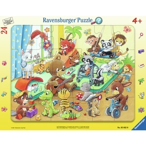 Ravensburger, Kinderpuzzle Im Tierkindergarten, Rahmenpuzzle IM TIERKINDERGARTEN 24-teilig