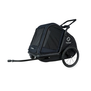 Hamax, hamax Hundeanhänger Pluto L navy blue/black, Hamax Fahrradhundeanhänger »Dog Trailer Pluto L für Hunde bis 45 kg«