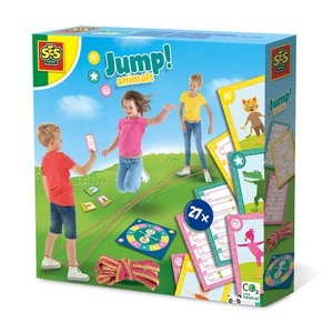 SES CREATIVE, SES Creative® Jump! Animals - Gummitwist-Spiele, Gummitwist JUMP! ANIMALS mit Spielzubehör