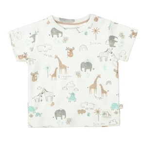 STACCATO, Staccato T-Shirt warm white gemustert, 