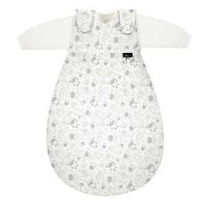 Alvi, Alvi Baby-Mäxchen® - das Original 3tlg. - Schäfchen beige, Gr. 50/56 - weiß, ALVI Baby-Mäxchen Schlafsack 3-teilig Schäfchen
