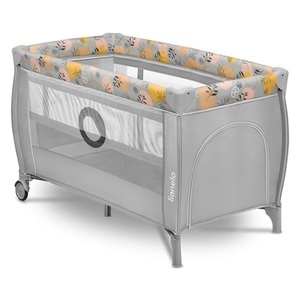 Lionelo, lionelo Reisebett Stefi Plus Pink Yellow, 