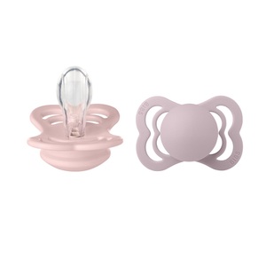 BIBS, BIBS® Schnuller Supreme Blossom & Dusky Lilac Silikon 0-6 Monate, 2 Stk., BIBS Supreme Schnuller, Silicone, Symmetrisch, 0-6 Monate, Blossom/Dusky Lilac (2 Stk)