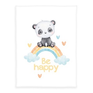 HERDING, Herding Kuscheldecke Regenbogen Panda 75 x 100 cm, Herding Kuscheldecke Regenbogen Panda 75 x 100 cm