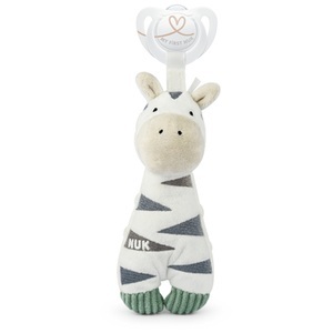 Nuk, NUK Kuscheltier Little Friend Zebra mit Schnuller, 