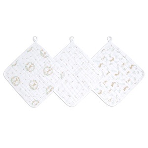 aden+anais essential, aden+anais? Musslinwaschlappen 3er-Pack Blushing Bunnies, Waschlappen BLUSHING BUNNIES (30x30) 3er Pack