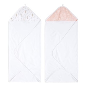 aden+anais essential, aden+anais? Kapuzenbadetuch 2er-Pack Blushing Bunnies, Kapuzenhandtuch BLUSHING BUNNIES (76x76) 2er Pack