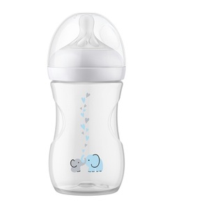 PHILIPS AVENT, Philips Avent Babyflasche SCY673/81 Natural Response mit AirFree Ventil 260ml Neutral Elefant, Philips Avent Natural Response Babyflasche mit Airfree Ventil, 260ml, 1M+ Elefanten (1 Stk)