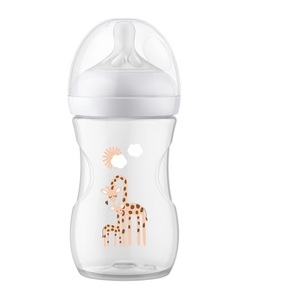 PHILIPS AVENT, Philips Avent Babyflasche SCY903/66 Natural Response Neutral Giraffen 260ml, Philips Avent Natural Response Babyflasche, 260ml, 1M+ Giraffe (1 Stk)