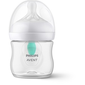 PHILIPS AVENT, Philips Avent Babyflasche SCY670/01 Natural Response mit AirFree Ventil 125ml, Philips Avent Natural Response Babyflasche mit Airfree Ventil 125ml, 0M+ (1 Stk)