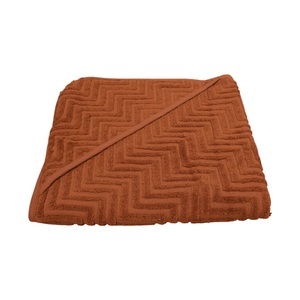 FILIBABBA, FILIBABBA Kapuzenbadetuch Zigzag Rust, 