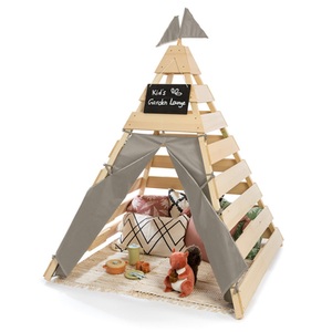 MUDDY BUDDY®, MUDDY BUDDY® Tipi-Zelt »Dreamer«, für Kinder, BxLxH: 135x135x170 cm, MUDDY BUDDY® Spielhaus »Tipi-Zelt Dreamer«, Holzschutz vorbehandelt, BxTxH: 135x135x170 cm