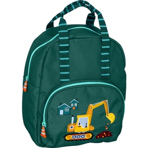Die Spiegelburg, Rucksack WENN ICH MAL GROss BIN - BAGGER (20x25x12) in grün, Rucksack WENN ICH MAL GROss BIN - BAGGER (20x25x12) in grün