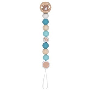 goki, goki Schnullerkette Trendserie türkis, Schnullerkette CHIC in blau