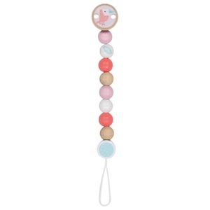 goki, goki Schnullerkette Trendserie Lachs, Schnullerkette CHIC in rosa