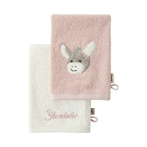 Sterntaler, Waschhandschuh EMMI GIRL 2er-Set in zartrosa, Waschhandschuh EMMI GIRL 2er-Set in zartrosa