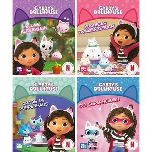 Carlsen Verlag, Carlsen 4er Gabby's Dollhouse 1-4, Nelson Mini-Bücher / Nelson Mini-Bücher: 4er Gabby's Dollhouse 1-4