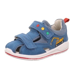 Superfit, Klett-Sandalen BAUSTELLE mit Zehenschutz in blau, Klett-Sandalen BAUSTELLE mit Zehenschutz in blau