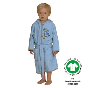 WÖRNER SÜDFROTTIER, WÖRNER SÜDFROTTIER Kinder-Bademantel Dinos bleu, 