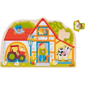 goki, Steckpuzzle UNSER BAUERNHAUS, Steckpuzzle Unser Bauernhaus, per St
