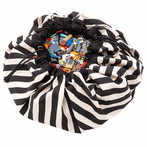 PlayGo, PLAY & GO Playbag Stripes black, play&go® Spielmatte 2-in-1 Stripes black ? 140 cm