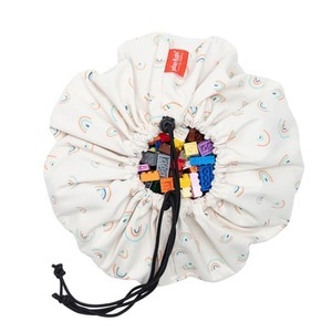 Play & Go, Play & Go 2in1 Spielmatte und Spielzeugsack MINI - RAINBOW (Ø40) in weiß, Play&Go - Rainbow Spielzeugsack Mini 40cm, One Size, Multicolor