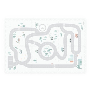 PlayGo, Spielmatte Road Eevaa Unisex Weiss 180cm, Play&Go - Spielmatte Road EEVAA, 180cm, Weiss