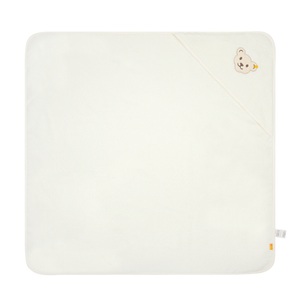 Steiff, Steiff Kapuzenbadetuch offwhite, Steiff - Bademantel, One Size, Weiss
